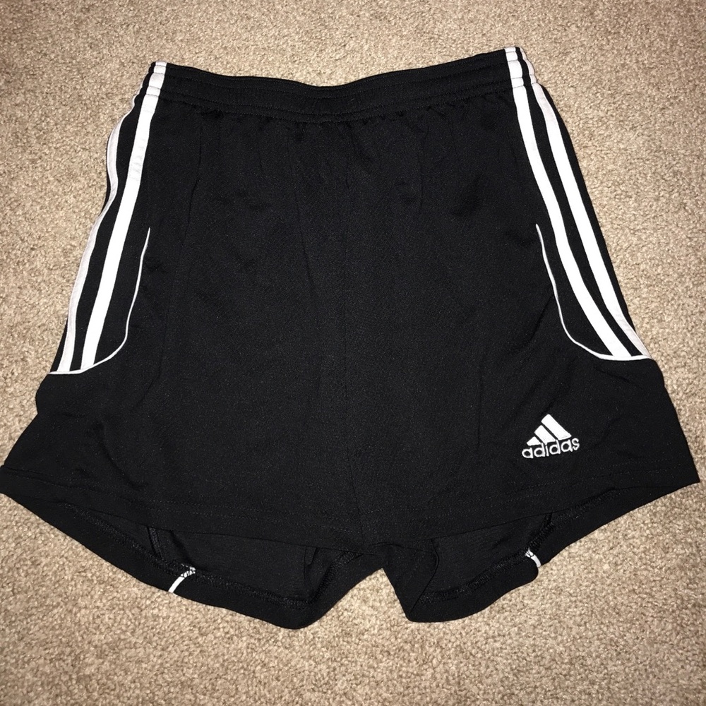 Adidas soccer shorts.